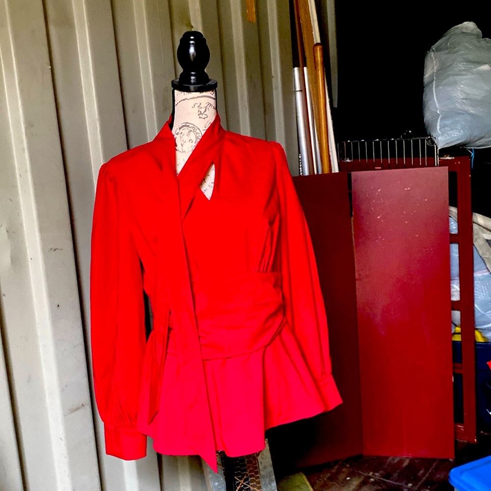 Petty red L blouse, brand is GraceKarin